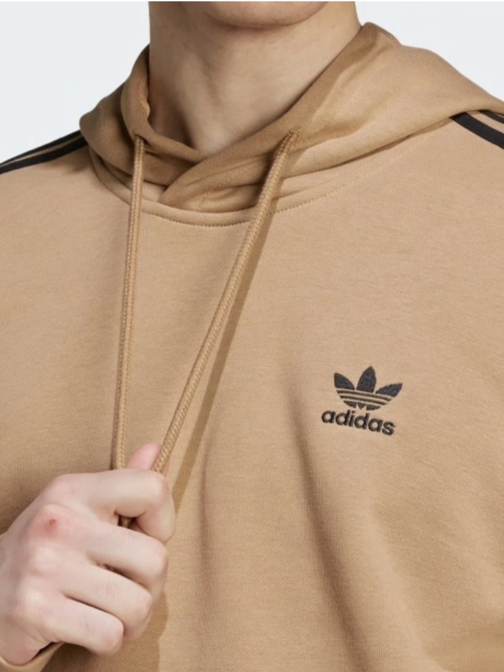 adidas 3-Stripes Regular Fit Training Sweater Hoodie. Medium
